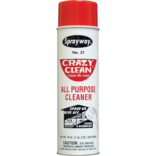 Nettoyant tout usage Crazy Clean, 20 oz, Canette a&eacute;rosol Groupe Belzile Dickner