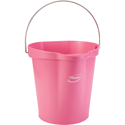 Seau pour l'hygi&egrave;ne des aliments, Rose, 3 gal. US Groupe Belzile Dickner