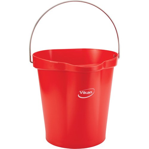 Seau pour l'hygi&egrave;ne des aliments, Rouge, 3 gal. US Groupe Belzile Dickner