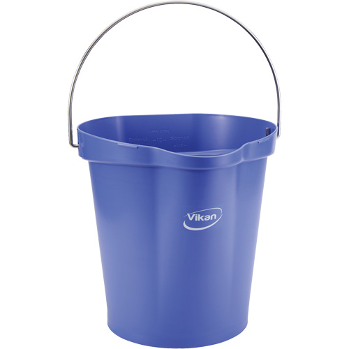 Seau pour l'hygi&egrave;ne des aliments, Mauve, 3 gal. US Groupe Belzile Dickner