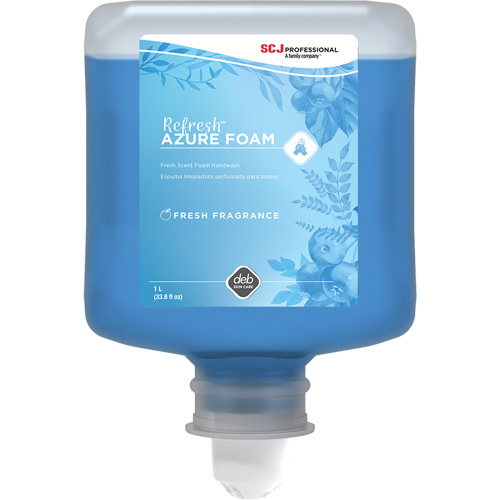 Refresh Azure Hand Soap, Foam, 1 L, Scented Groupe Belzile Dickner