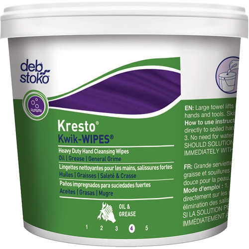 Serviettes Kresto Kwik-Wipes, 130 lingettes, 12" x 10" Groupe Belzile Dickner