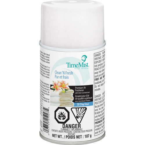 TimeMist&reg; Industrial Strength Air Freshener, Clean & Fresh, Aerosol Can/Cartridge Groupe Belzile Dickner