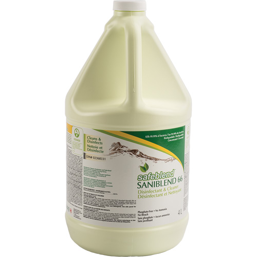 Nettoyant d&eacute;sinfectant concentr&eacute; SaniBlend 66, 4 L, Cruche Groupe Belzile Dickner