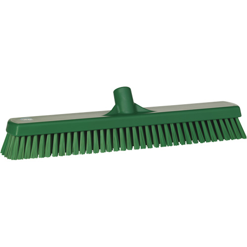 Deck & Wall Scrub Brush, Stiff Bristles, 19", Polyester, Green Groupe Belzile Dickner