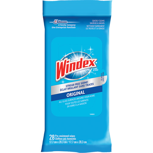 Lingettes nettoyantes pour verre et surfaces de Windex, Sachets Groupe Belzile Dickner