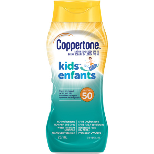 &eacute;cran solaire r&eacute;sistant &agrave; l'eau Kids, FPS 50, Lotion Groupe Belzile Dickner