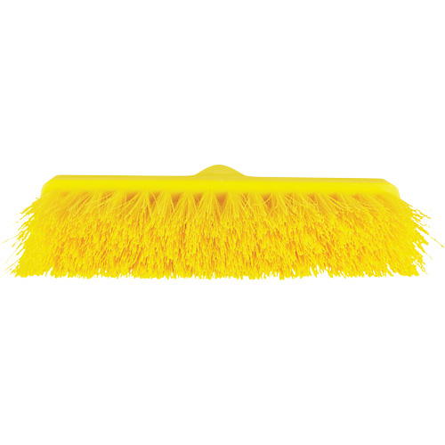 ColorCore Angle Head Broom, Medium Bristles, 10", Polypropylene, Yellow Groupe Belzile Dickner