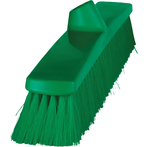 ColorCore Push Broom, Fine Bristles, 24", Polypropylene, Green Groupe Belzile Dickner