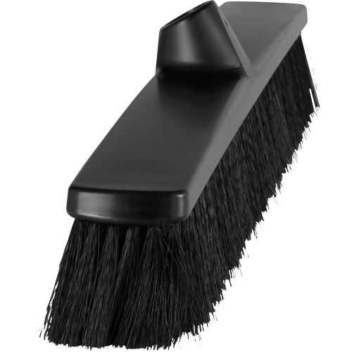 ColorCore Push Broom, Fine Bristles, 24", Polypropylene, Black Groupe Belzile Dickner