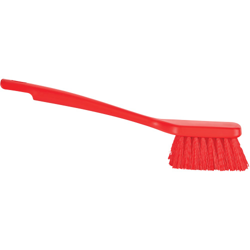 ColorCore Short Handle Brush, Stiff Bristles, 12" Long, Red Groupe Belzile Dickner