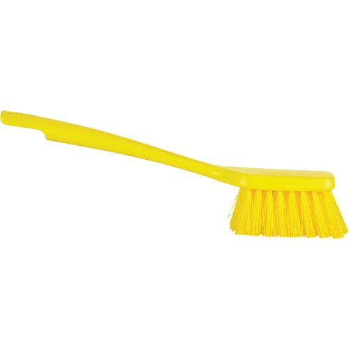 ColorCore Short Handle Brush, Stiff Bristles, 12" Long, Yellow Groupe Belzile Dickner
