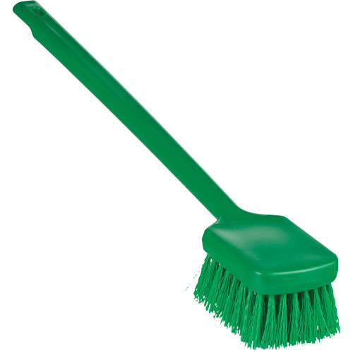 ColorCore Long Handle Brush, Stiff Bristles, 20" Long, Green Groupe Belzile Dickner