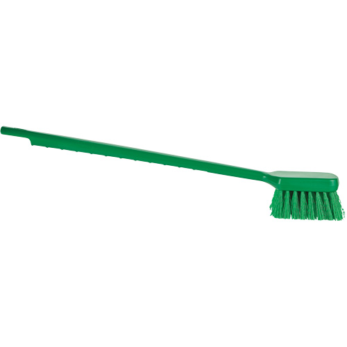 ColorCore Long Handle Brush, Stiff Bristles, 20" Long, Green Groupe Belzile Dickner