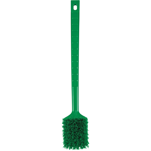 ColorCore Long Handle Brush, Stiff Bristles, 20" Long, Green Groupe Belzile Dickner