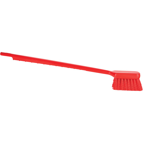 ColorCore Long Handle Brush, Stiff Bristles, 20" Long, Red Groupe Belzile Dickner