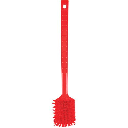ColorCore Long Handle Brush, Stiff Bristles, 20" Long, Red Groupe Belzile Dickner