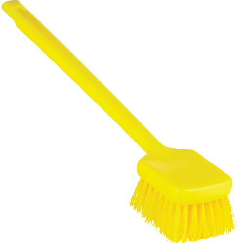 Brosse &agrave; manche long ColorCore, Soies Ferme, Longueur de 20", Jaune Groupe Belzile Dickner