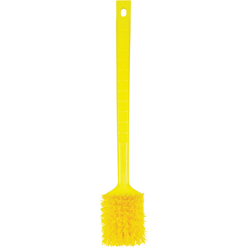 Brosse &agrave; manche long ColorCore, Soies Ferme, Longueur de 20", Jaune Groupe Belzile Dickner