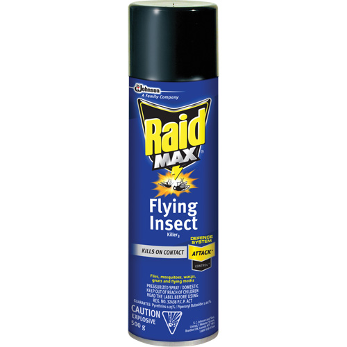 Insecticide contre les insectes volants Raid Max, 500 g, Canette a&eacute;rosol, &agrave; base de solvant Groupe Belzile Dickner