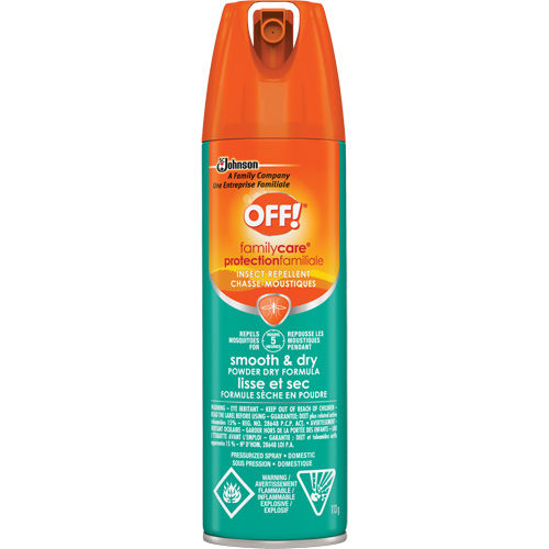 OFF! FamilyCare&reg; Smooth & Dry Insect Repellent, 15% DEET, Aerosol, 113 g Groupe Belzile Dickner