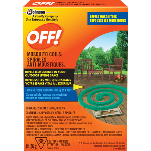 OFF! Mosquito Repellent Coils, DEET Free, Coil, 84.56 g Groupe Belzile Dickner