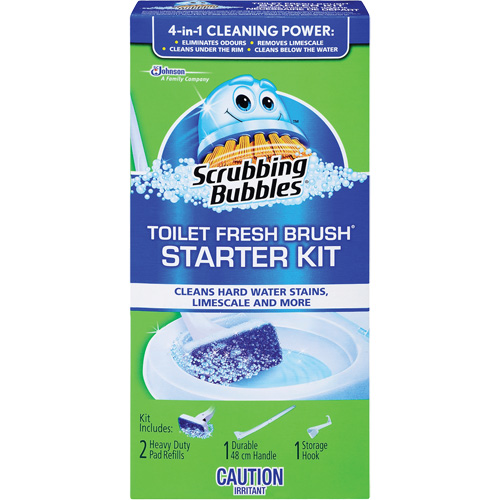 Trousse de d&eacute;marrage de brosse pour cuvettes Scrubbing Bubbles Fresh Brush, Recharge Groupe Belzile Dickner