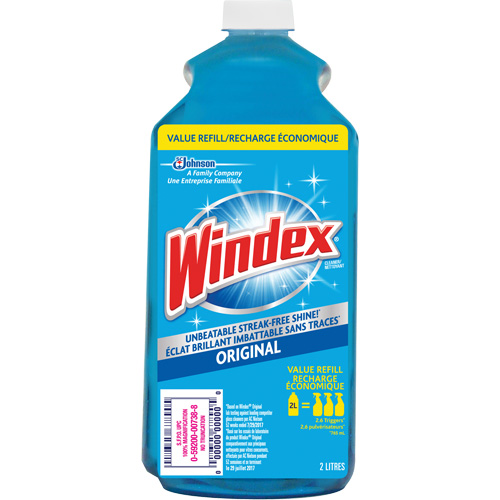 Windex&reg; Glass Cleaner Refill, 2 L, Bottle Groupe Belzile Dickner