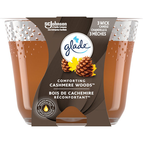 Glade&reg; 3-Wick Candle, Cashmere Woods&reg; Groupe Belzile Dickner