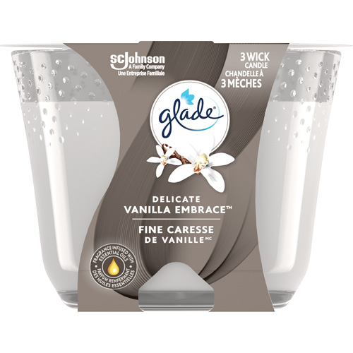 Glade&reg; 3-Wick Candle, Delicate Vanilla Embrace Groupe Belzile Dickner