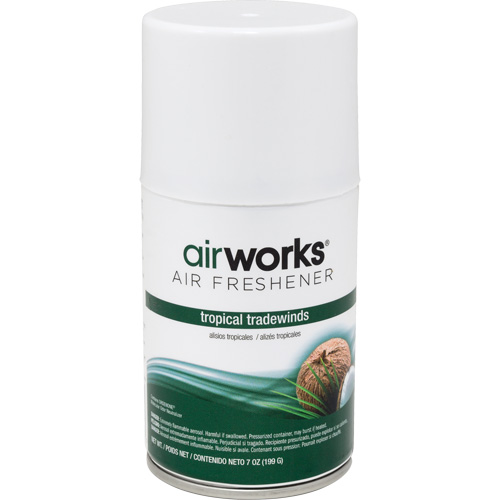 AirWorks&reg; Metered Air Fresheners, Tropical Tradewinds, Aerosol Can Groupe Belzile Dickner
