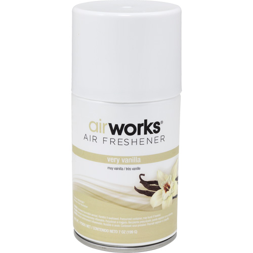 AirWorks&reg; Metered Air Fresheners, Very Vanilla, Aerosol Can Groupe Belzile Dickner