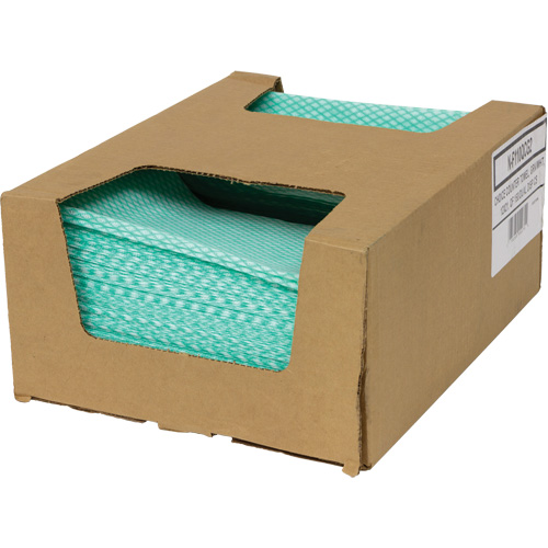 SaniWorks&reg; Choice Counter Cloths, Green/White Groupe Belzile Dickner