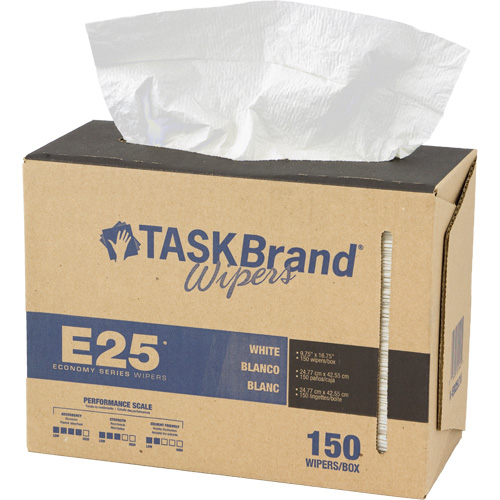 Essuie-tout &eacute;conomique &agrave; renfort tiss&eacute; TaskBrand E25, Tout usage, 16-3/4" lo x 9-3/4" la Groupe Belzile Dickner
