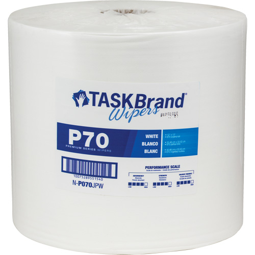 TaskBrand&reg; P70 Premium Series Wipers, Heavy-Duty, 13" L x 12" W Groupe Belzile Dickner