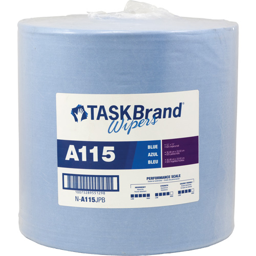 Chiffons &agrave; haut rendement A115 TaskBrand, Robuste, 13" lo x 12" la Groupe Belzile Dickner