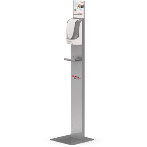 Touch-Free Hand Sanitizer Dispenser Floor Stand Groupe Belzile Dickner