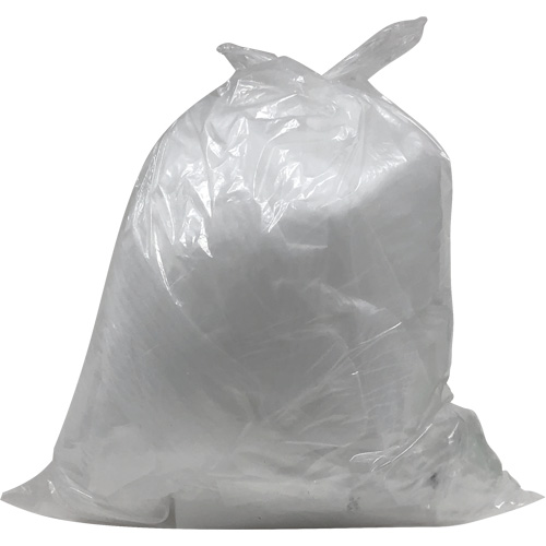Industrial Garbage Bags, Utility, 20" W x 22" L, 0.64 mils, Clear, 23 L (6 Gal.) Capacity Groupe Belzile Dickner