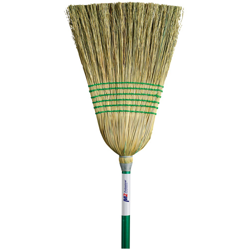 Light-Duty Corn Broom, 6-String, Wood Handle Groupe Belzile Dickner