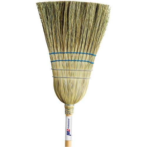 Heavy-Duty Corn Broom, 2-String, Wood Handle Groupe Belzile Dickner