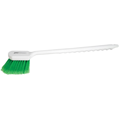 Brosse &agrave; recoins &agrave; manche long, 20" l, Soies PVC, Vert Groupe Belzile Dickner