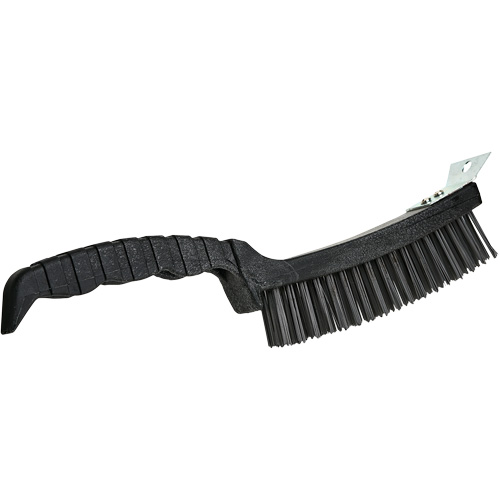 Scratch Brush, Steel, 4 x 17 Wire Rows, 12" Long Groupe Belzile Dickner