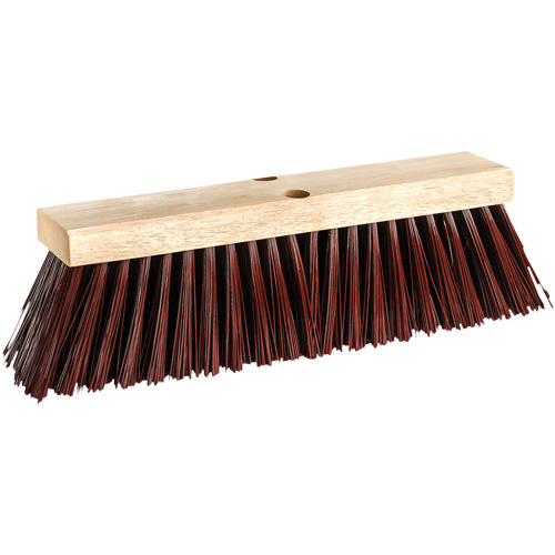 Street Push Broom, 14", X-Coarse, Polypropylene Bristles Groupe Belzile Dickner