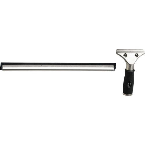 Raclette &agrave; fen&ecirc;tres avec manche, 14", Caoutchouc, Cadre Acier inoxydable Groupe Belzile Dickner