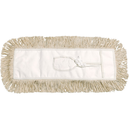 Dust Mop, Tie-On Style, Cotton, 36" L x 5" W Groupe Belzile Dickner