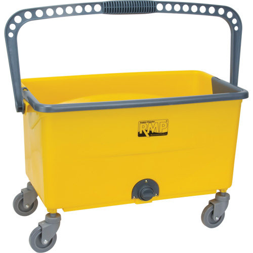 Microfibre Mop Bucket & Wringer, Strainer, 11 US Gal. (44 Quart), Yellow Groupe Belzile Dickner