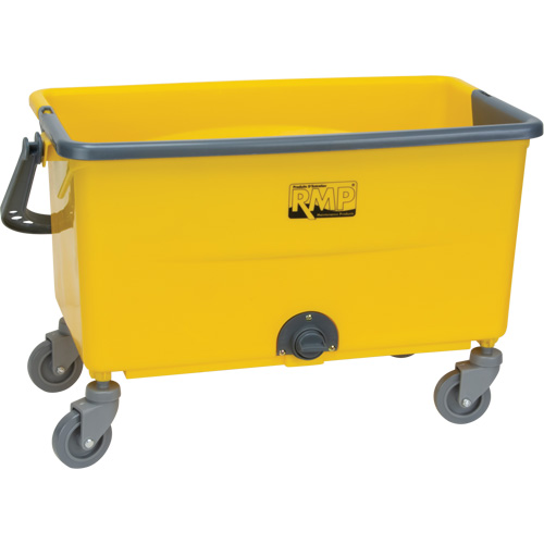 Microfibre Mop Bucket & Wringer, Strainer, 11 US Gal. (44 Quart), Yellow Groupe Belzile Dickner