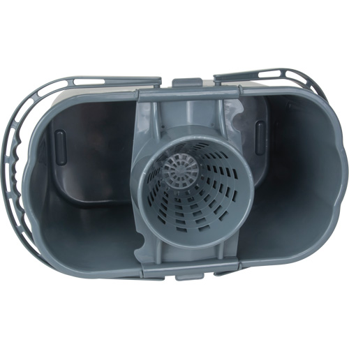 Seau et essoreuse pour vadrouille, Passoire, 3,75 gal. US (15 pintes), Gris Groupe Belzile Dickner