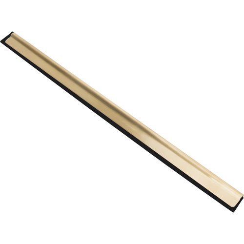 Window Squeegee Blade, 14", Rubber, Brass Frame Groupe Belzile Dickner