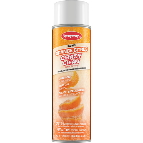 Nettoyant &agrave; l'ar&ocirc;me d'oranges Crazy Clean, 19 oz liq., Canette a&eacute;rosol Groupe Belzile Dickner